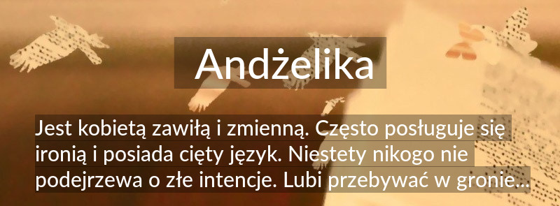 Znaczenie imienia Andżelika