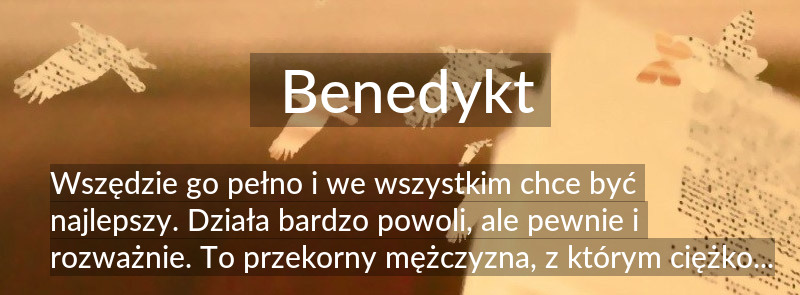 Znaczenie imienia Benedykt