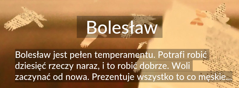 Znaczenie imienia Bolesław