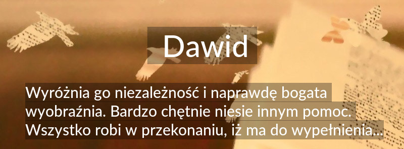 Znaczenie imienia Dawid