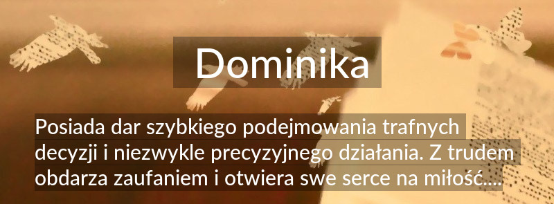 Znaczenie imienia Dominika