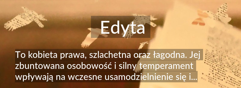 Znaczenie imienia Edyta