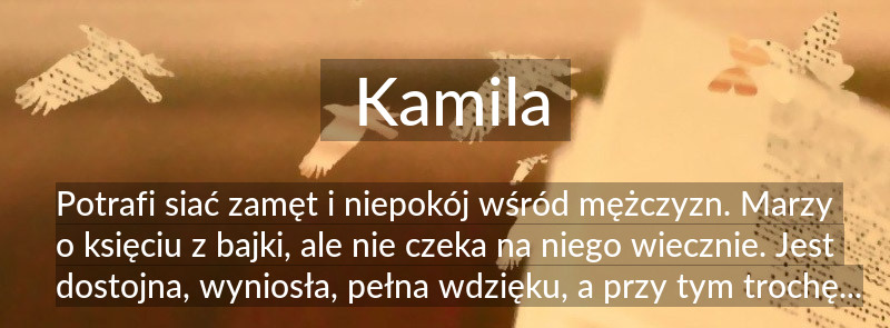 Znaczenie imienia Kamila