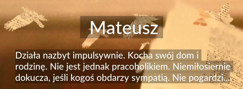 Znaczenie imienia Mateusz