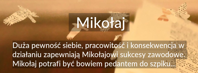 Znaczenie imienia Mikołaj