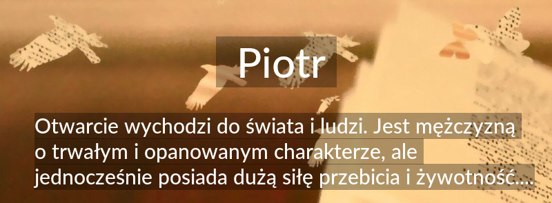 Znaczenie imienia Piotr