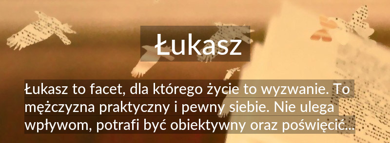 Znaczenie imienia Łukasz