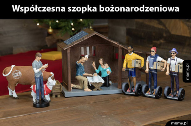 Hipsterska szopka tych czasów