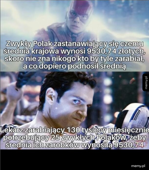 Postacie z filmów w kontekście zarobków Polaków.