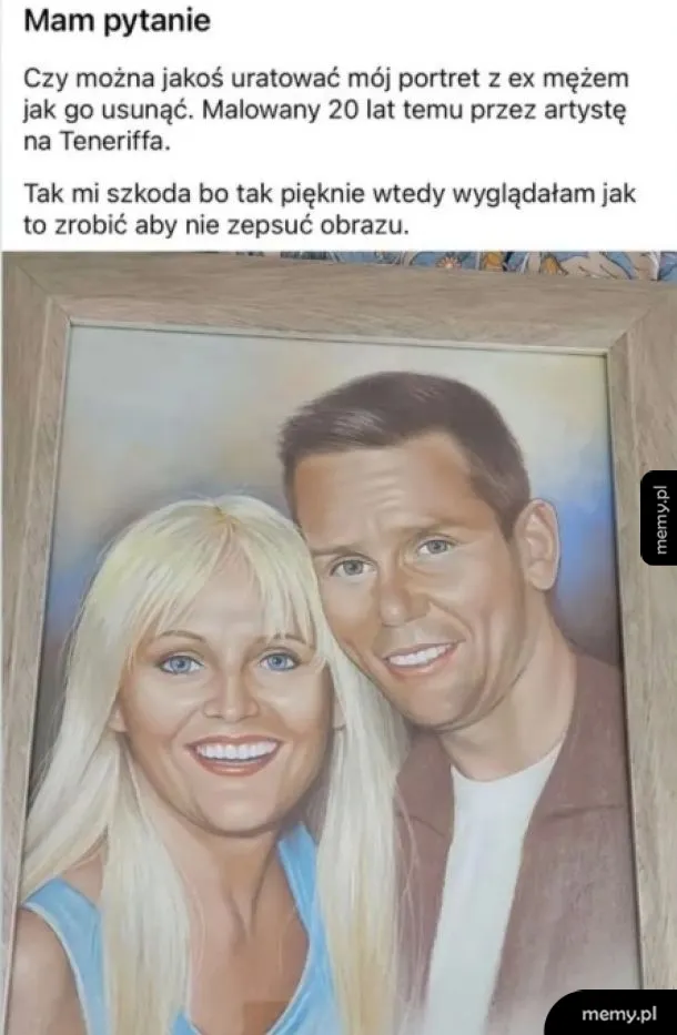 Portret mężczyzny i kobiety w stylu realistycznym.