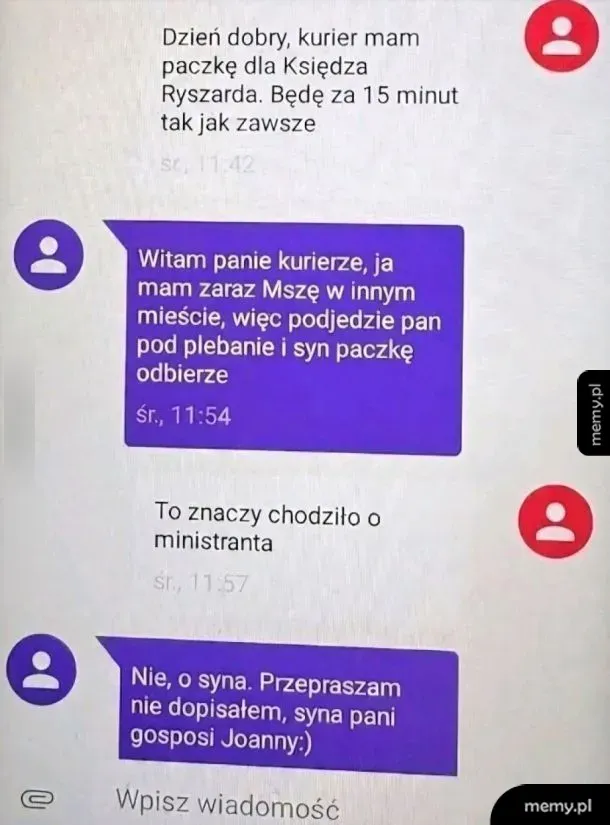 Paczka dla księdza