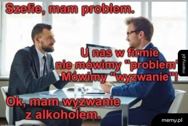 Rozmowa pracownika z szefem w biurze