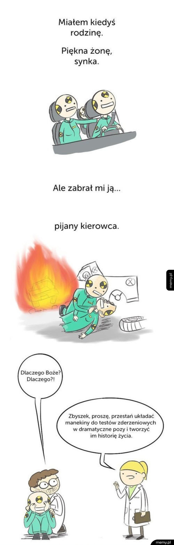 Wypadek manekina