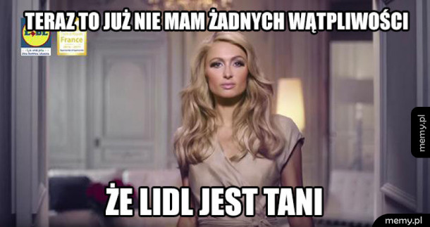 Paris Hilton reklamuje Lidla