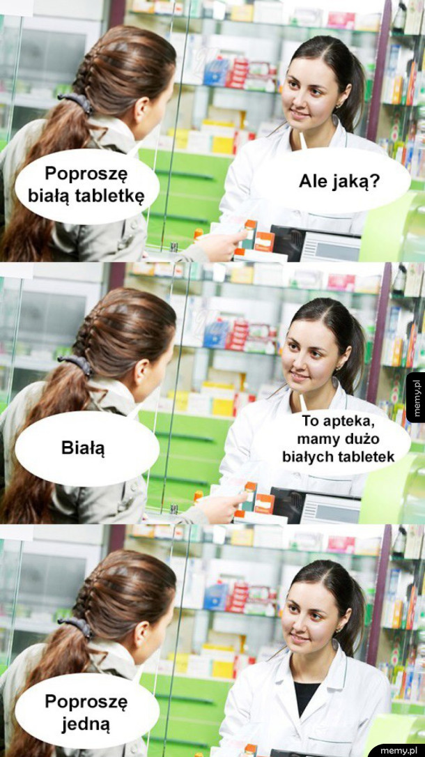 Biała tabletka