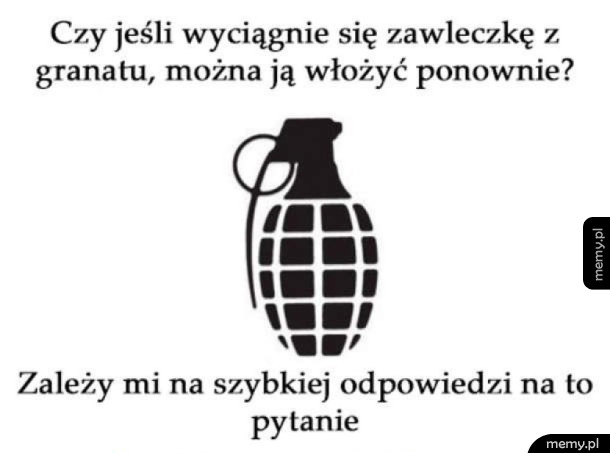 Proszę o szybką odpowiedź