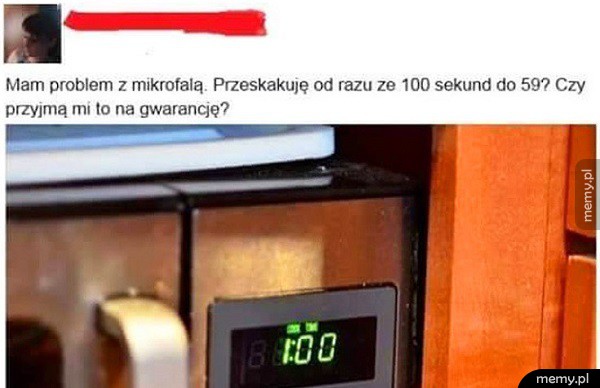 Problem z mikrofalówką