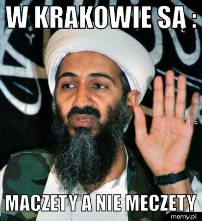 W Krakowie są :  Maczety a nie Meczety