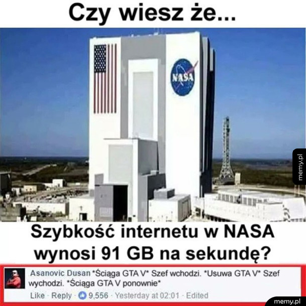 Internet w Nasa