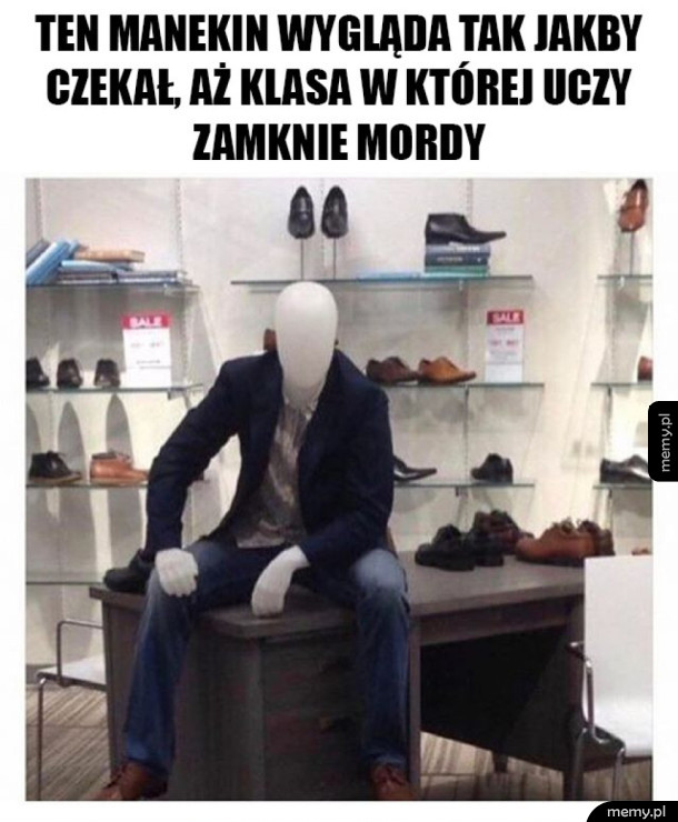 Manekin jak nauczyciel