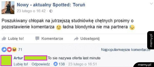 Ktoś chętny?