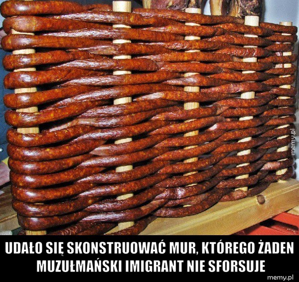 Mur, którego żaden muzułmański imigrant nie sforsuje.