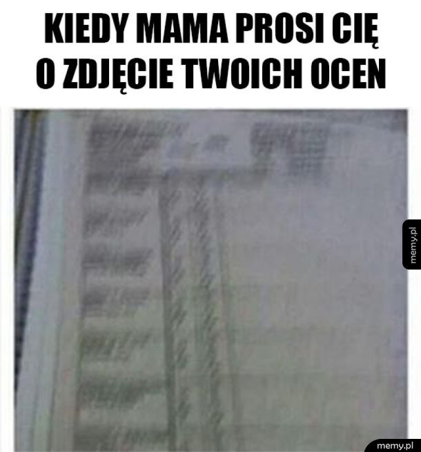 Tak wyglądają moje oceny