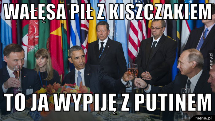 Wałęsa pił z Kiszczakiem To ja wypiję z Putinem