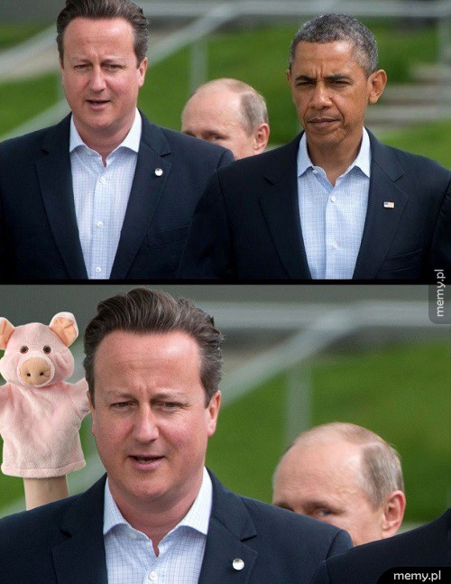 Cameron strollowany przez Putina