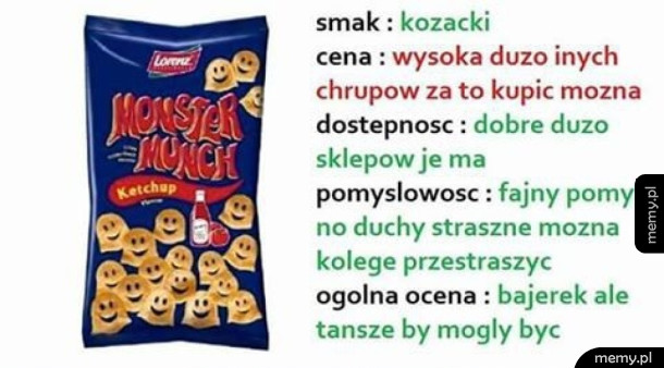 Poważna recenzja Monster Munch
