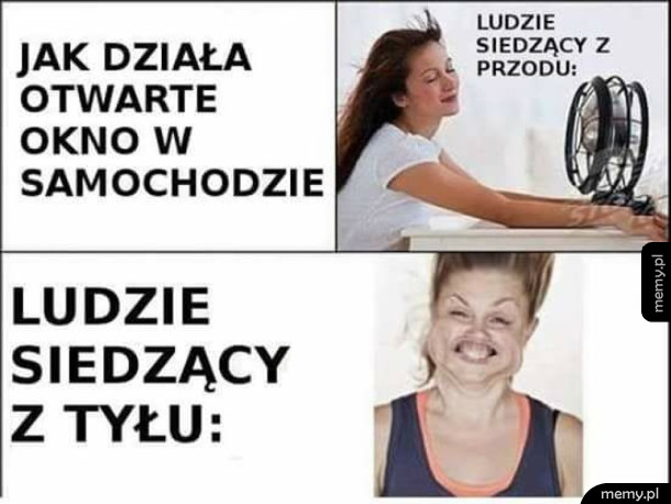 Okna w samochodzie