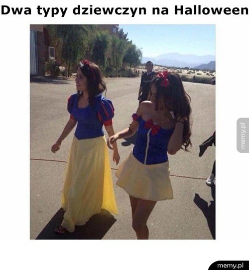 Dwa typy dziewczyn na Halloween