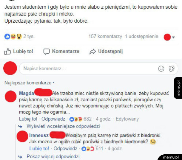 Parówki z biedronki