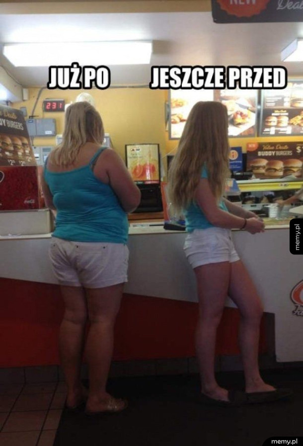 Jedzenie fast foodów