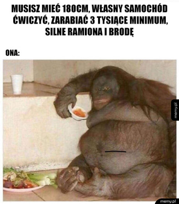 Najlepiej żeby jeszcze gotował i był niewidomy
