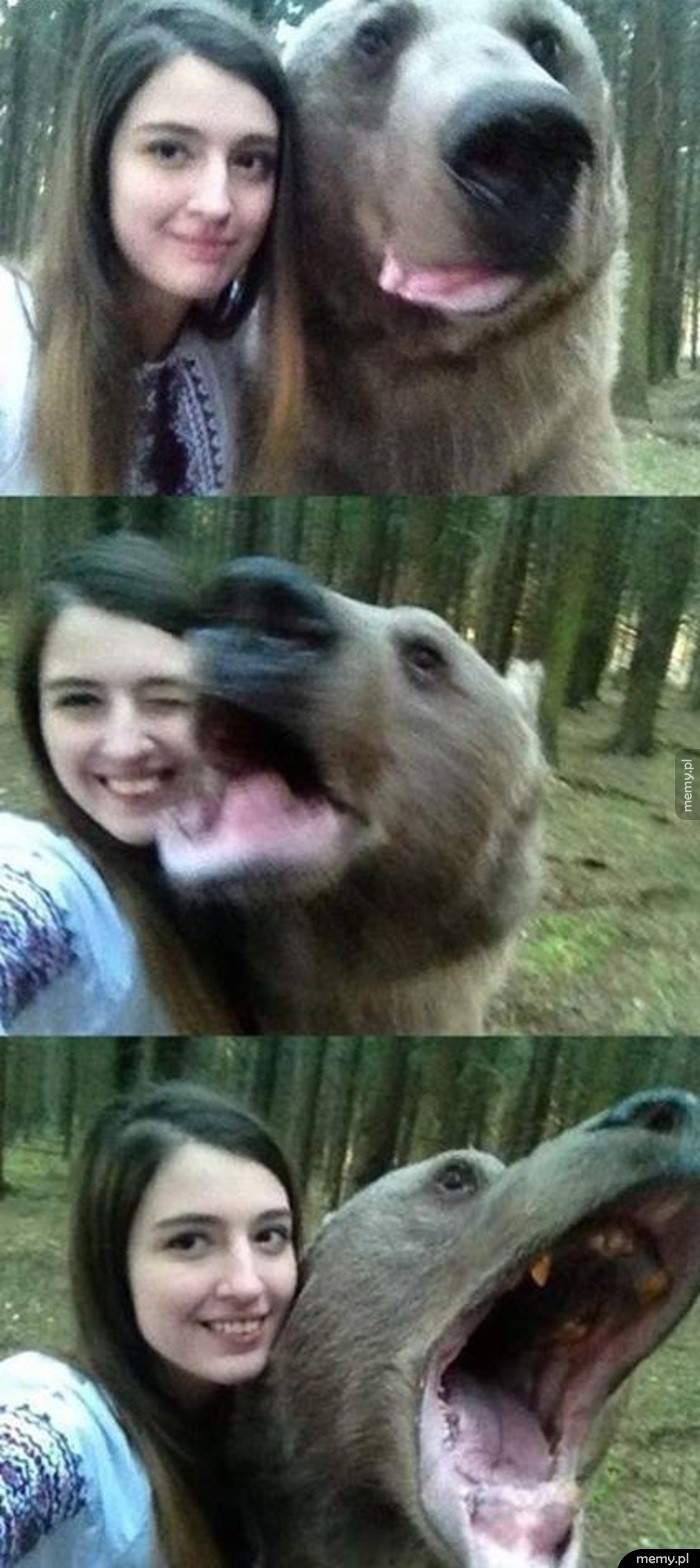 Selfie z misiem