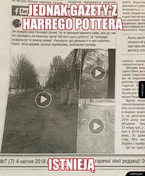 Gazety z Harrego Pottera