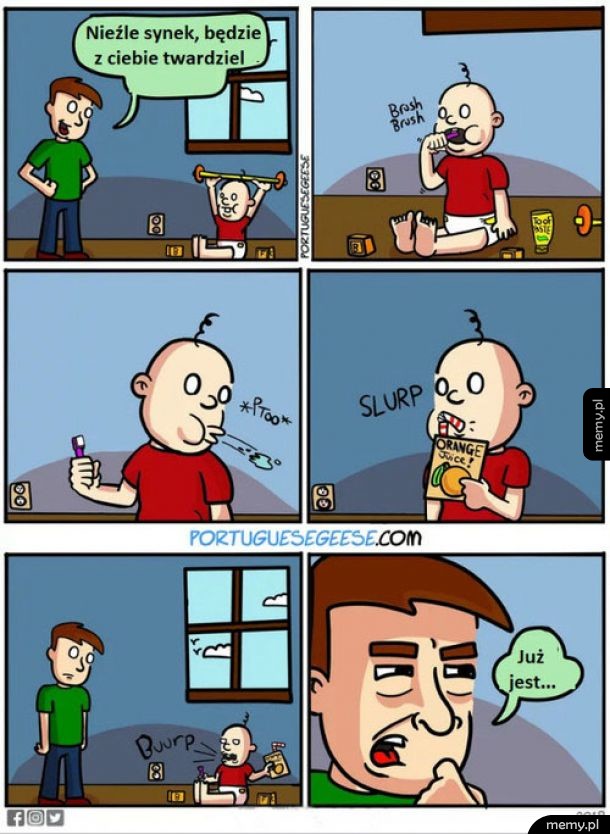 Pasta i sok pomarańczowy
