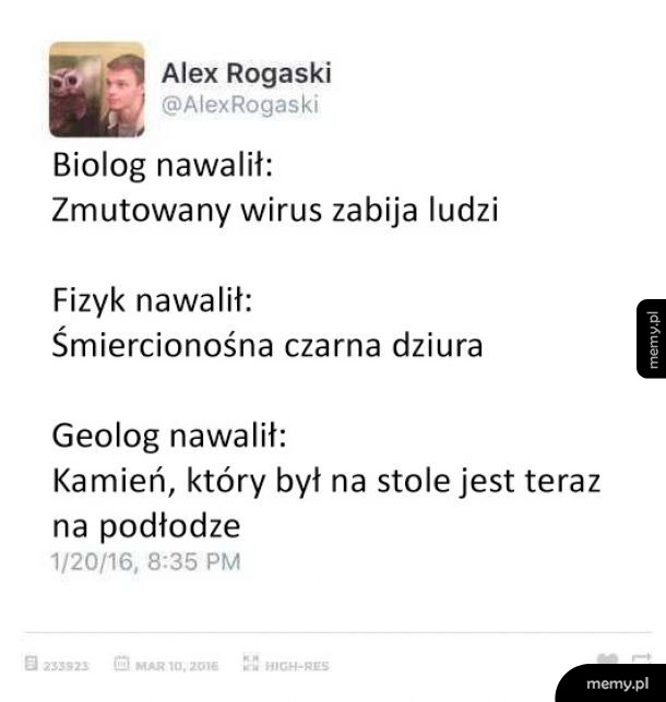 Geologia to ważna dziedzina nauki (nie powiedział nikt nigdy)