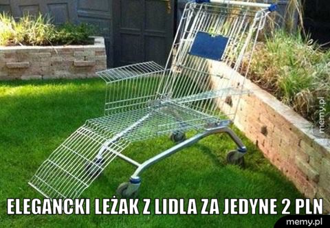  Elegancki leżak z Lidla za 2 PLN