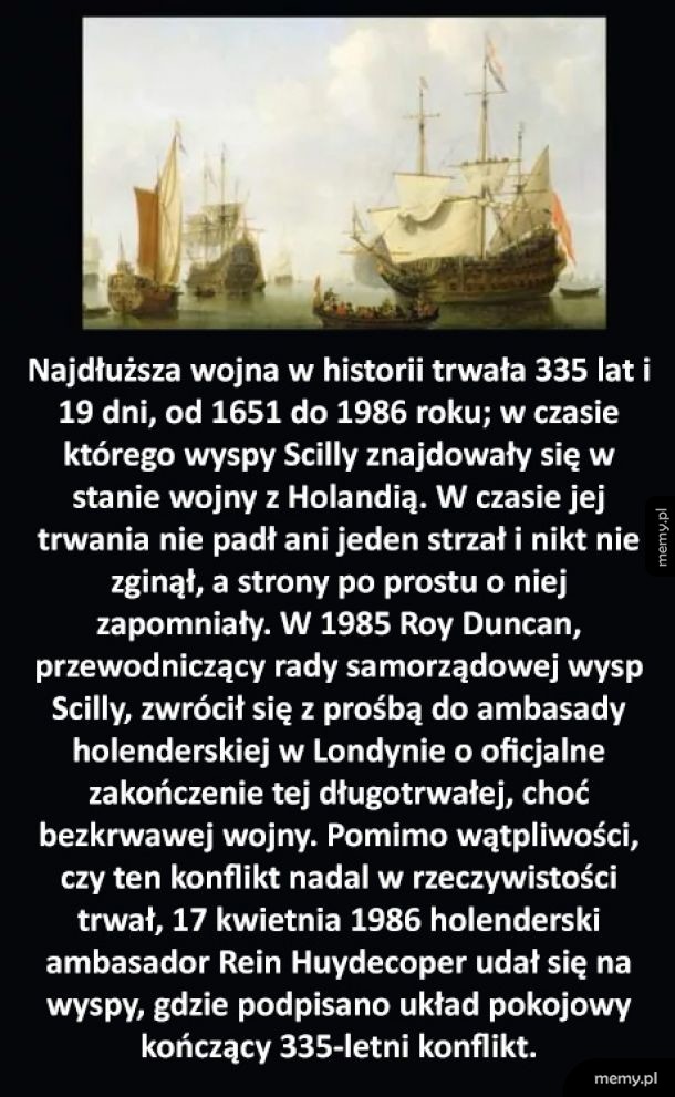 Najdłuższa wojna w historii