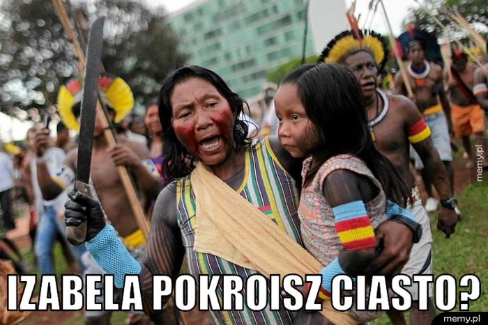 Izabela pokroisz ciasto?