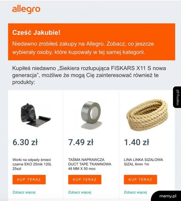 Zakupy na allegro