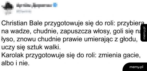 Są aktorzy i aktorzy