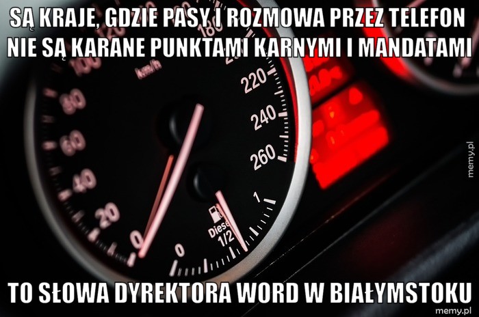 Są kraje, gdzie pasy i rozmowa przez telefon nie są karane punktami karnymi i mandatami To słowa dyrektora WORD w Białymstoku