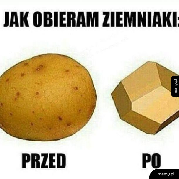 Jak obieram ziemniaki