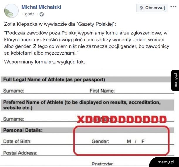 Ten cholerny dżender