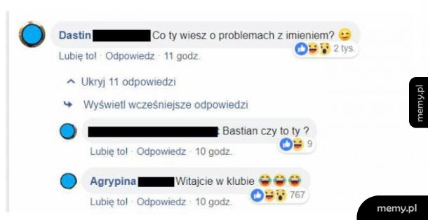 Problemy z imieniem