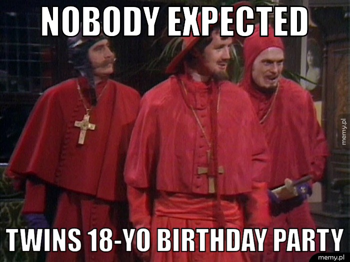 Nobody expected twins 18-yo birthday party