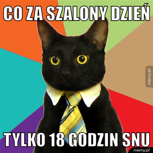 Co za szalony dzień tylko 18 godzin snu